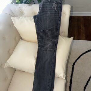True Religion Men's Skinny Jeans in Washed Black